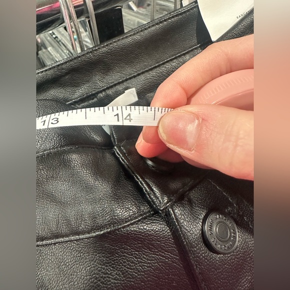 NWT Kancan Black Magic Faux Leather Ankle Skinny Size 29 - Picture 10 of 11